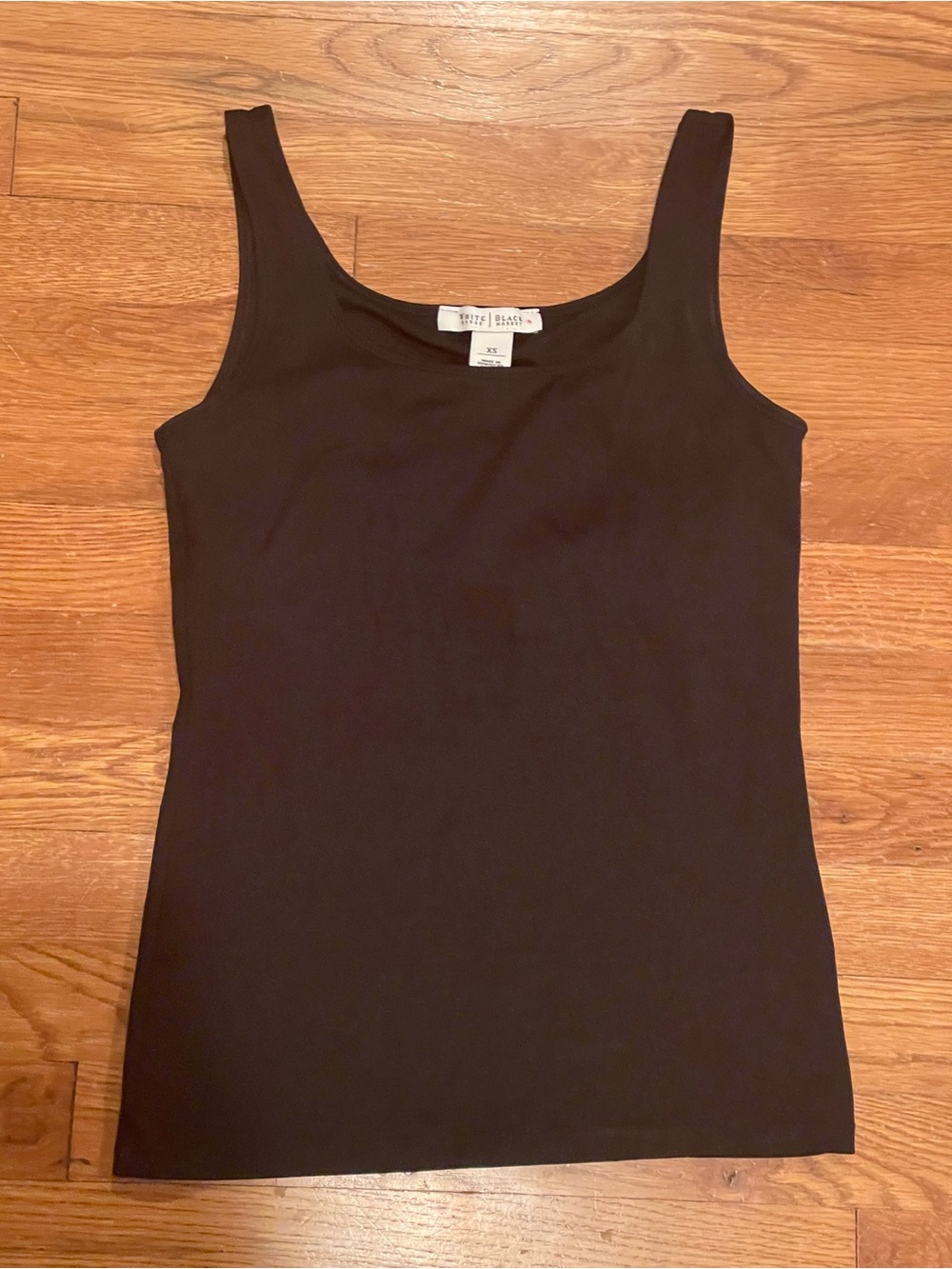 White House Black Market Black Compression Tank Top with Built in Bra- XS